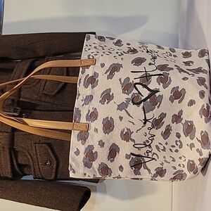 Velvet Heart Canvas Animal Print Tote